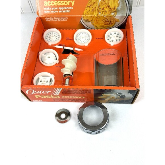 Vintage OSTER Kitchen Center Pasta Accessory Kit 939-65 Also Fits OSTER Grinder - Picture 4 of 11